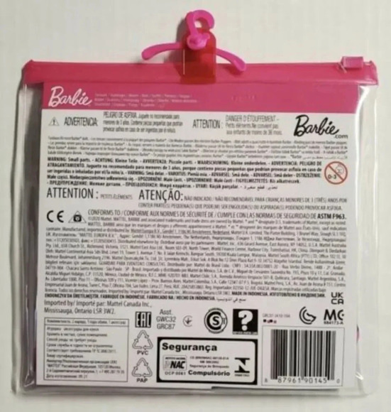 Barbie Fashions Clothing Set Outfits Doll Pink Polka-Dot Jumper Shoes New in pkg - Picture 2 of 3